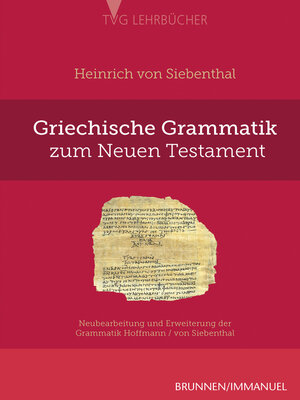 cover image of Griechische Grammatik zum Neuen Testament